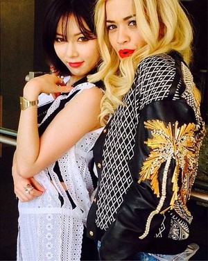  HyunA with Rita Ora