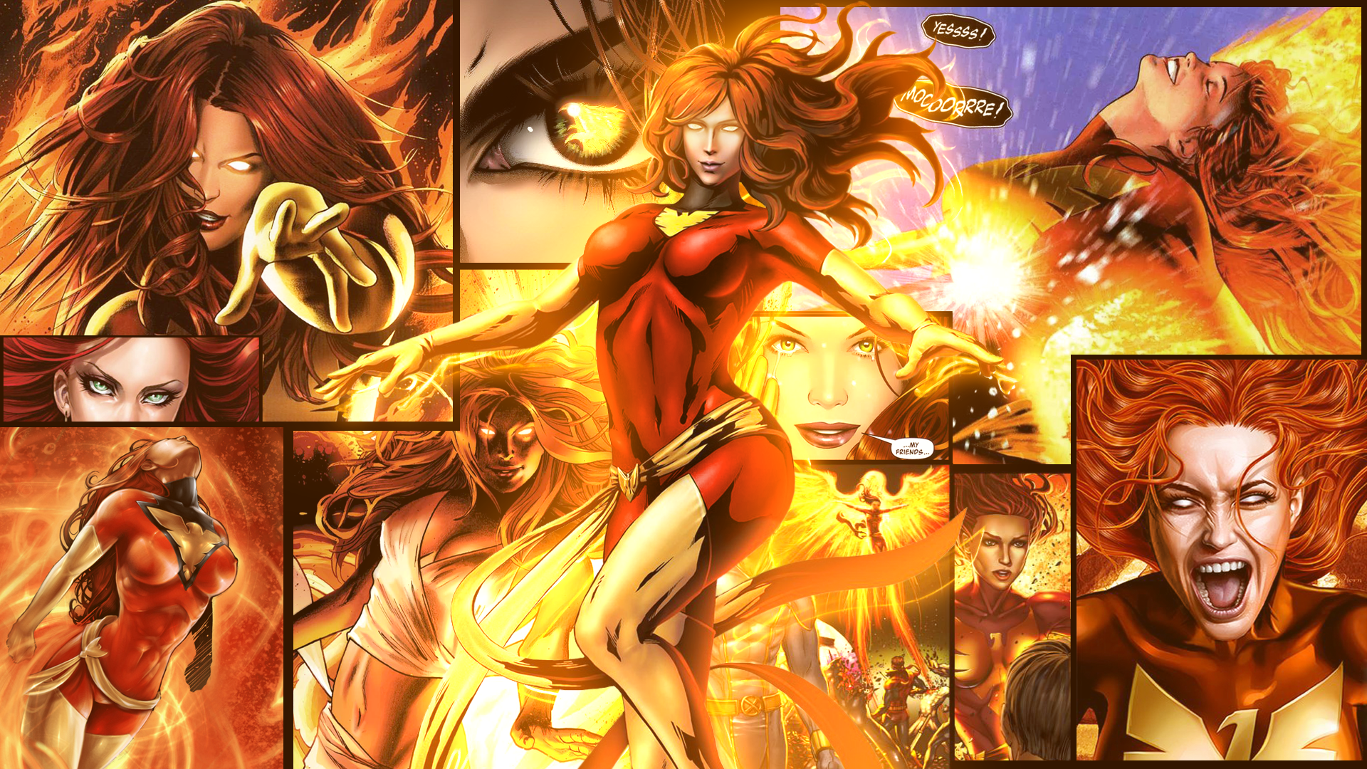 In Marvel, orange is for Phoenix! 