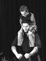 Jensen With a Kid            - jensen-ackles photo
