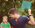 Jensen With a Kid                - jensen-ackles photo