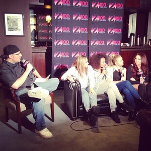  The girls today backstage talking to Z100 New York!