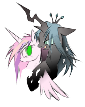  Queen Chrystalis and Cadence