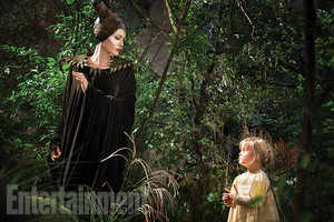  Vivienne Jolie Pitt as Young Aurora with Angelina Jolie as Maleficent