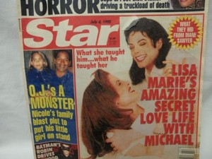  Michael And Lisa Marie On The Cover Of 星, 星级 Magazine