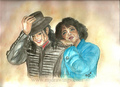 Michael And Journalist, Oprah Winfrey - michael-jackson fan art