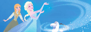  Olaf, Elsa and Anna