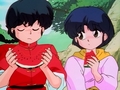 Ranma and AKane eating watermelon - ranma-1-2 photo