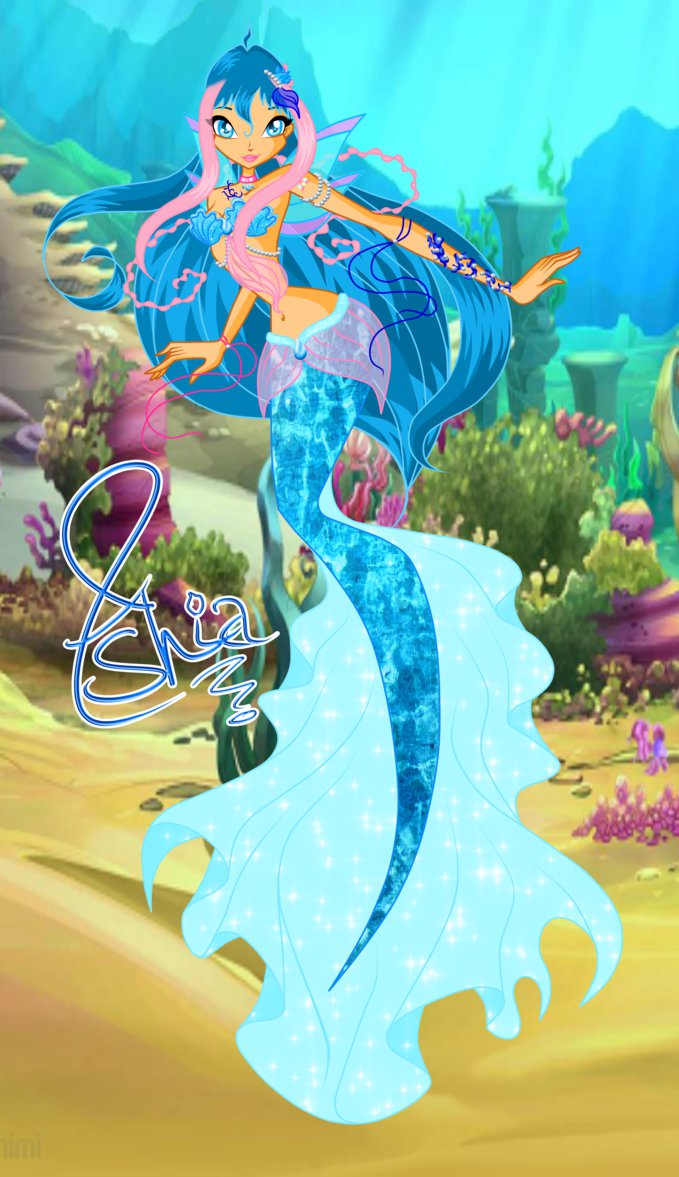 Ashia Aquaria Mermaid - Winx Club & Sailor Scouts Fan Art (36714110