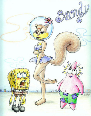 spongebob and sandy