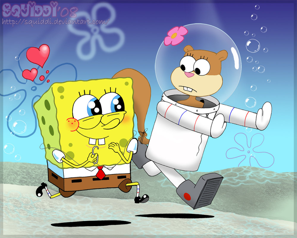 spongebob squarepants fan Art: spongebob and sandy.