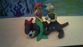 The Little Mermaid figures made out of clay - disney-princess fan art