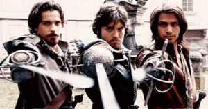 Aramis, Athos and D'Artagnan