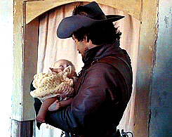 Aramis with a baby