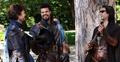 Tom, Howard, and Luke having a good laugh - the-musketeers-bbc photo