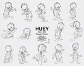 Walt Disney Sketches - Huey Duck - walt-disney-characters photo