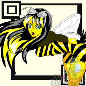  back ground charather bee girl
