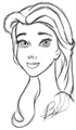 Belle sketch  - disney-princess fan art