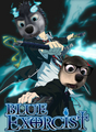 Blue Exorcist with Stinky and Runt - alpha-and-omega fan art