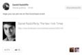 Daniel Radcliffe Post on Google Plus (Fb.com/DanielJacobRadcliffeFanClub) - daniel-radcliffe photo