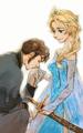 Elsa and Hans - frozen fan art