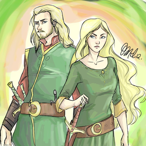 Eomer and Eowyn by Rivaldiart
