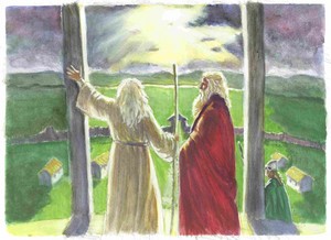  Gandalf and Theoden door Francesco Amadio