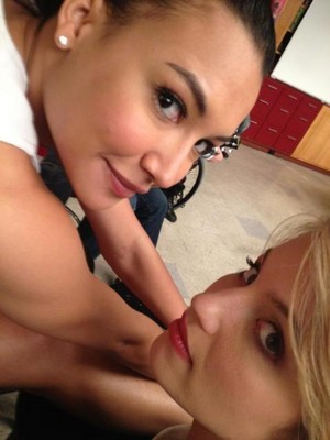  Santana and Quinn