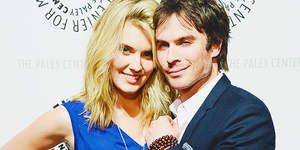 Ian Somerhalder gives his former cast mate Maggie Grace a huge hug at Lost 10th Anniversary Reunion 