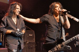 Paul Stanley and Alice Cooper