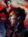 Sherlock Holmes and Irene Adler - sherlock fan art