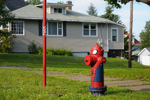  Stellarton, Nova Scotia - fuego Hydrant - Spiderman