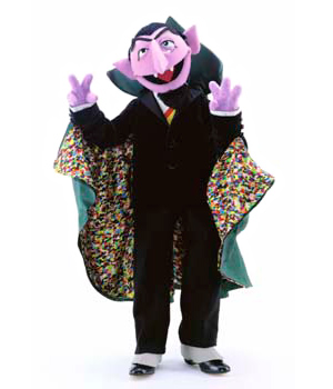  The Count standing up