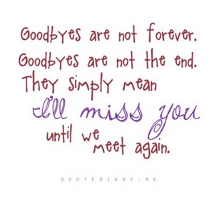  goodbyes are not the end