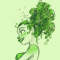 Tiana in green - disney-princess fan art