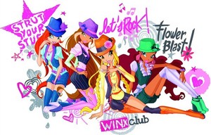 Winx at disco party