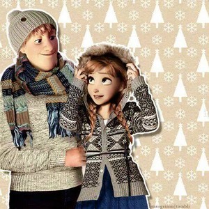 Anna and Kristoff crossover