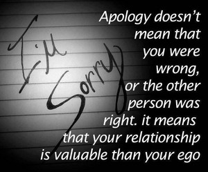  Apology: the real meaning