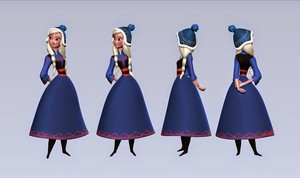  Frozen: Anna Alternative Design.