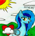 Skyheart portrait - Gift for Skyheartpegasus - my-little-pony-friendship-is-magic fan art