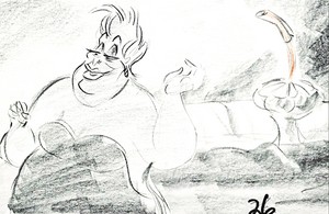  Walt ディズニー Sketches - Ursula