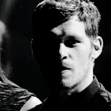 klaus licking his lips in hayley’s presence