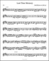 lost time memory sheet music - music photo