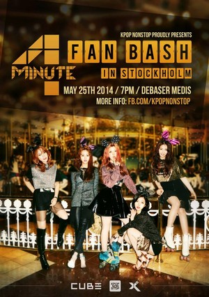 4MINUTE ファン Bash in ヨーロッパ poster