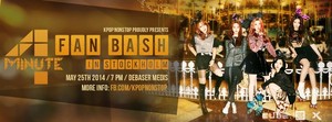  4MINUTE 粉丝 Bash in 欧洲 poster