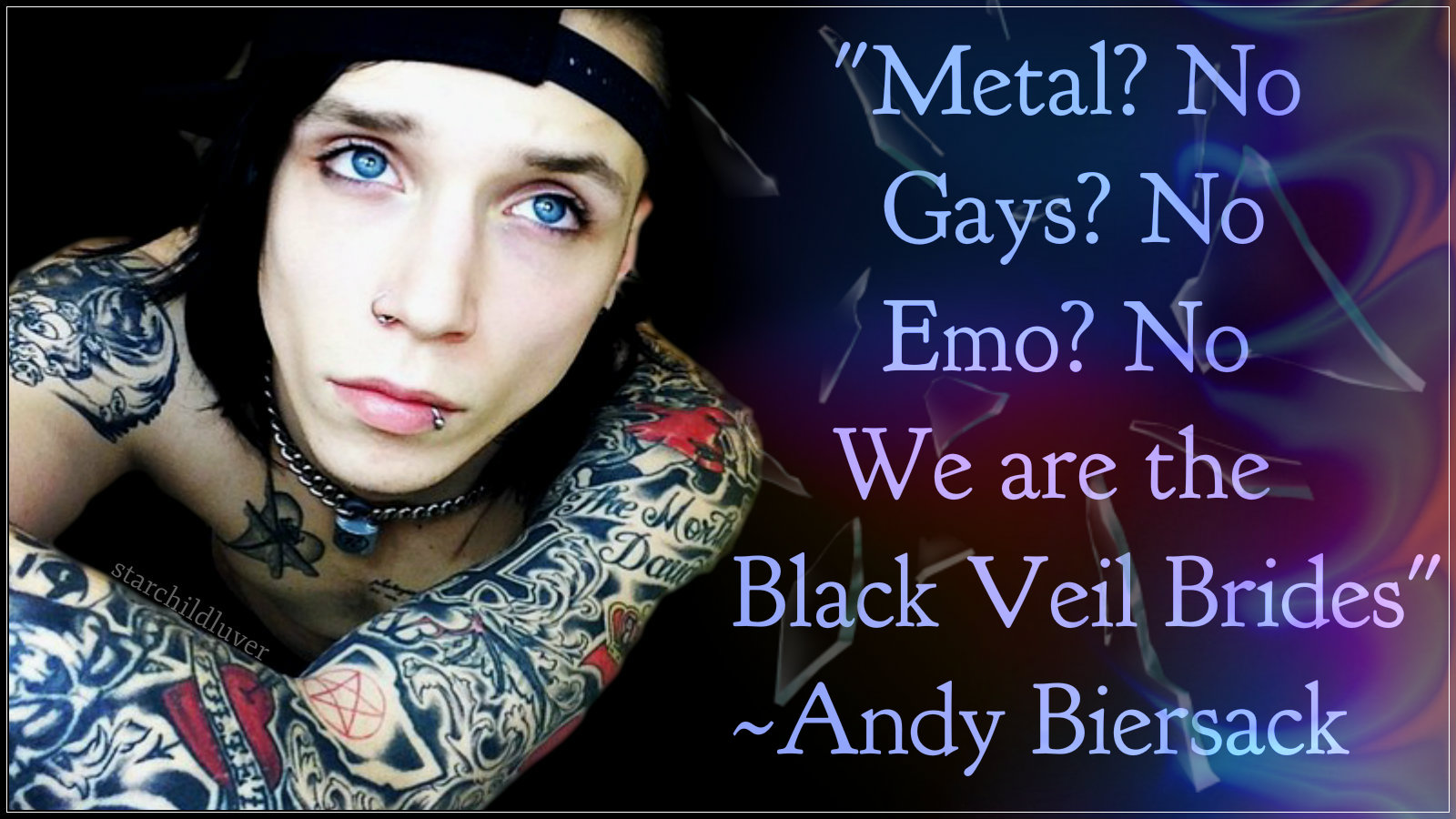Wallpaper of Andy Biersack for fans of Andy Sixx. 