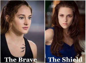 Bella - the shield, Tris - the brave