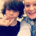 Chandler and his friend Kelley - chandler-riggs photo