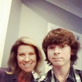 Chandler and his mom today <3 - chandler-riggs photo
