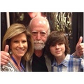 Chandler with his mom and Scott Wilson at Frightmare a few days ago  - chandler-riggs photo