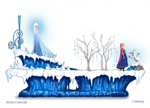  Concept art for Nữ hoàng băng giá pre-parade coming to Disneyland mid-June